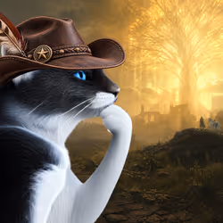 Thinking Cat #2948