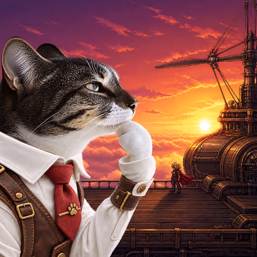 Thinking Cat #9165