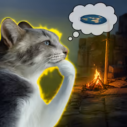 Thinking Cat #5032