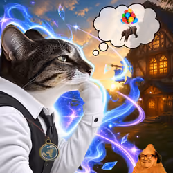 Thinking Cat #5140