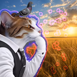 Thinking Cat #9572