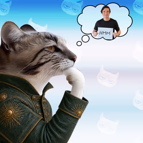 Thinking Cat #1386