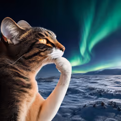 Thinking Cat #7421
