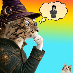 Thinking Cat #3427