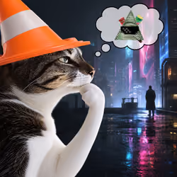 Thinking Cat #6012