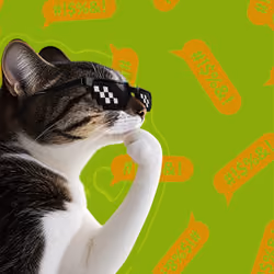 Thinking Cat #9601