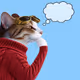 Thinking Cat #9734