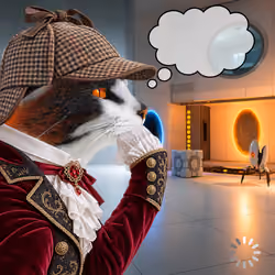 Thinking Cat #6483