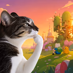 Thinking Cat #7688