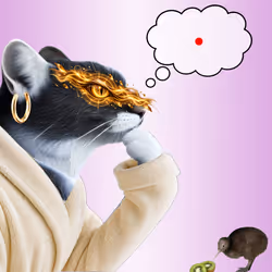 Thinking Cat #5012