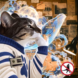 Thinking Cat #8368