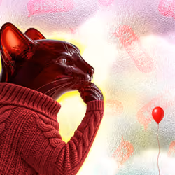 Thinking Cat #5044