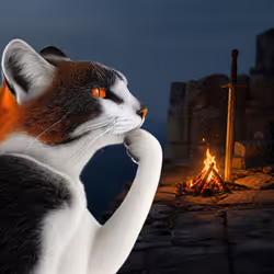 Thinking Cat #5914