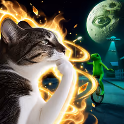 Thinking Cat #8135