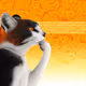 Thinking Cat #5438