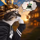 Thinking Cat #3416