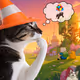 Thinking Cat #6425