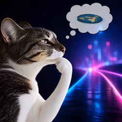 Thinking Cat #7427