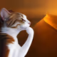 Thinking Cat #2899