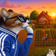 Thinking Cat #6695
