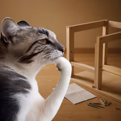 Thinking Cat #8703
