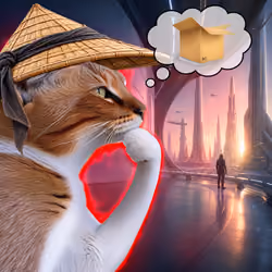 Thinking Cat #9804