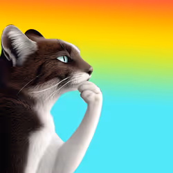 Thinking Cat #2148