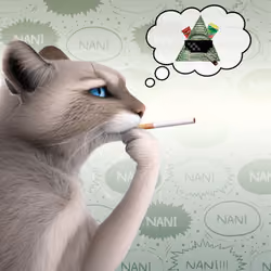 Thinking Cat #9132