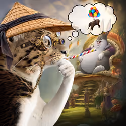 Thinking Cat #5248