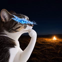 Thinking Cat #7587