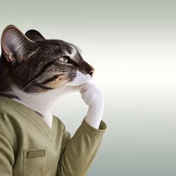 Thinking Cat #2954