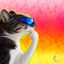 Thinking Cat #9619