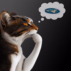 Thinking Cat #870