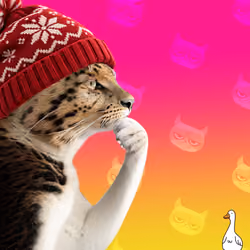 Thinking Cat #1987