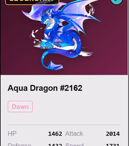 Aqua Dragon #2162