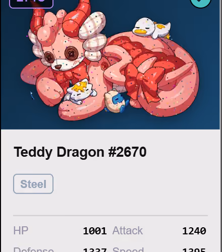 Teddy Dragon #2670