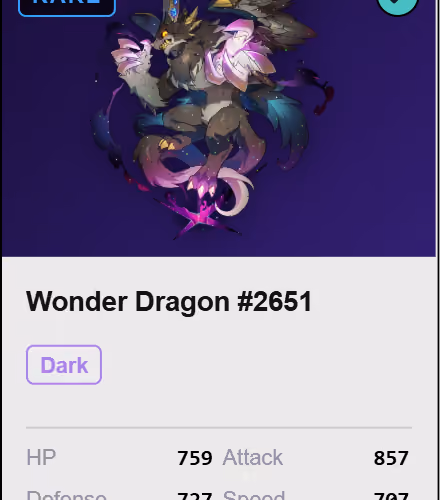 Wonder Dragon #2651