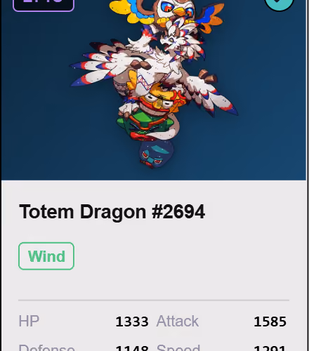 Totem Dragon #2694