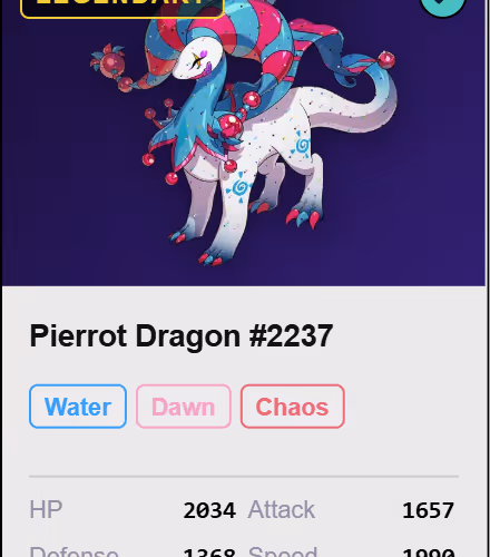 Pierrot Dragon #2237