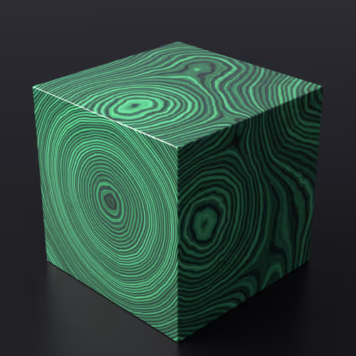 Malachite Cube 184
