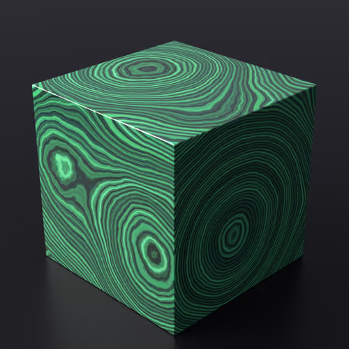 Malachite Cube 169