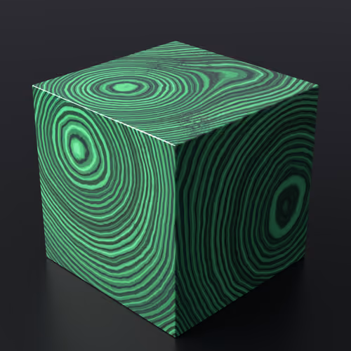 Malachite Cube 224