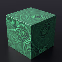 Malachite Cube 85