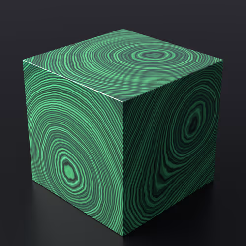 Malachite Cube 18