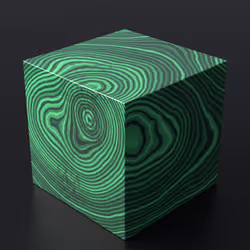Malachite Cube 225