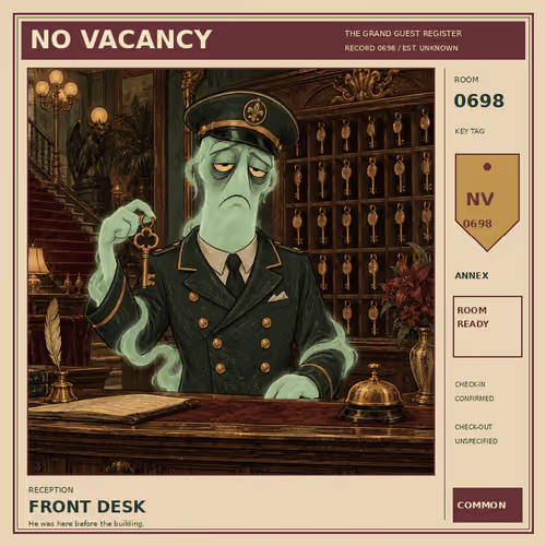 NO VACANCY #698 — FRONT DESK