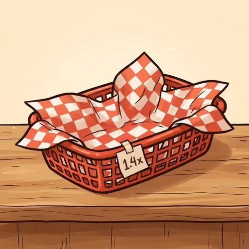 Hot Buns Basket #0104 — Plastic Deli Basket