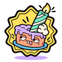 Absturd: The One Year Badge