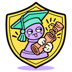 Absturd: The Duper Academy Badge