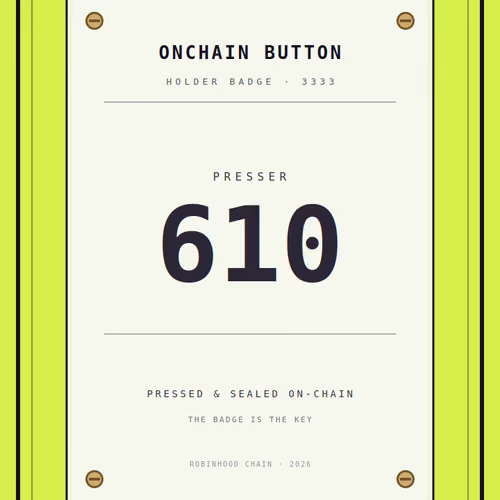 ONCHAIN BUTTON #610